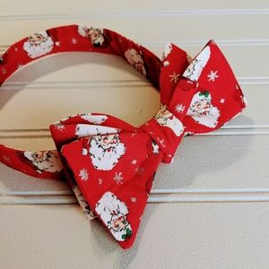 Christmas Bow Tie Self Tie Bow Tie Men's size 17"
